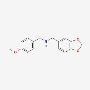 Benzo[1,3]dioxol-5-ylmethyl-(4-methoxy-benzyl)-amine