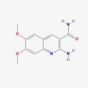 2-Amino-6,7-dimethoxyquinoline-3-carboxamide