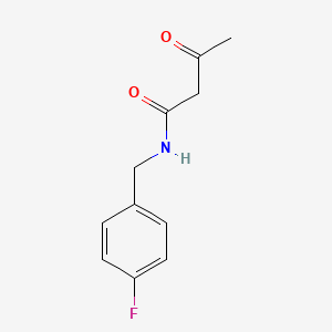 molecular formula C11H12FNO2 B1332550 N-(4-氟苄基)-3-氧代丁酰胺 CAS No. 116475-94-6