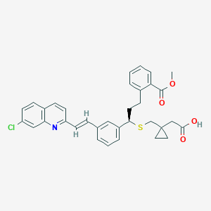 molecular formula C34H32ClNO4S B133256 2'-Des(1-hydroxy-1-methylethyl)-2'-methycarboxy Montelukast CAS No. 851755-56-1