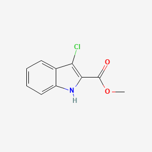 molecular formula C10H8ClNO2 B1332591 methyl 3-chloro-1H-indole-2-carboxylate CAS No. 220664-32-4