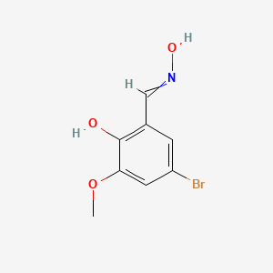 molecular formula C8H8BrNO3 B1332602 5-Bromo-2-hydroxy-3-methoxybenzenecarbaldehyde oxime 