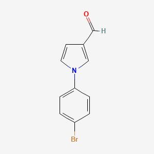 molecular formula C11H8BrNO B1332606 1-(4-溴苯基)-1H-吡咯-3-甲醛 CAS No. 477850-19-4