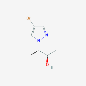 molecular formula C7H11BrN2O B13326060 Cis-3-(4-bromo-1H-pyrazol-1-yl)butan-2-ol 