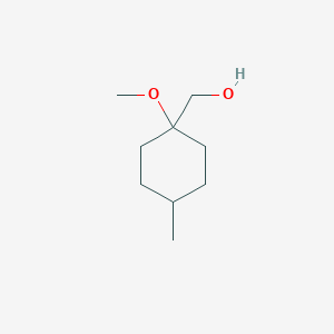 molecular formula C9H18O2 B13326223 (1-Methoxy-4-methylcyclohexyl)methanol CAS No. 1849327-61-2