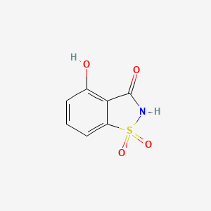 molecular formula C7H5NO4S B1332626 4-hydroxy-1H-1,2-benzisothiazole-1,1,3(2H)-trione CAS No. 80563-77-5