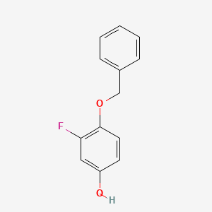 molecular formula C13H11FO2 B1332662 4-(Benzyloxy)-3-fluorophenol CAS No. 81228-25-3