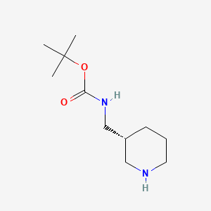molecular formula C11H22N2O2 B1332675 (R)-3-(Boc-aminomethyl)piperidine CAS No. 879275-33-9