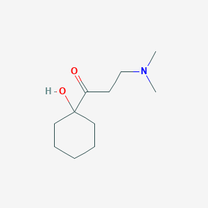 molecular formula C11H21NO2 B1332683 3-(Dimethylamino)-1-(1-hydroxycyclohexyl)propan-1-one CAS No. 103857-06-3