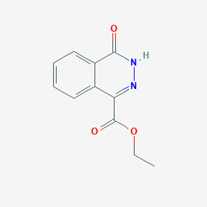 molecular formula C11H10N2O3 B1332684 Ethyl 4-oxo-3,4-dihydrophthalazine-1-carboxylate CAS No. 23952-05-8