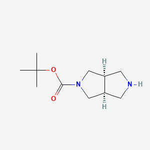 molecular formula C11H20N2O2 B1332695 cis-2-Boc-hexahydropyrrolo[3,4-c]pyrrole CAS No. 250275-15-1