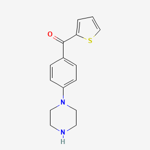 molecular formula C15H16N2OS B1332704 (4-(Piperazin-1-yl)phenyl)(thiophen-2-yl)methanone CAS No. 725720-16-1