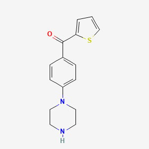 molecular formula C15H16N2OS B1332704 (4-Piperazin-1-ylphenyl)(2-thienyl)methanone CAS No. 725720-16-1