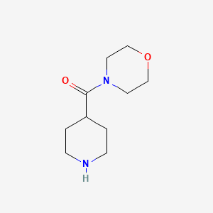 molecular formula C10H18N2O2 B1332705 4-(Piperidin-4-ylcarbonyl)morpholine CAS No. 63214-57-3