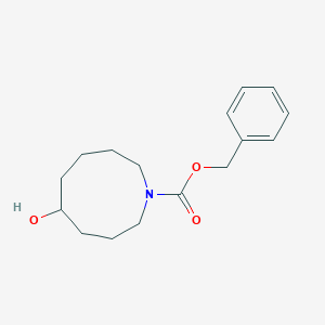 molecular formula C16H23NO3 B13327079 Benzyl 5-hydroxyazonane-1-carboxylate 