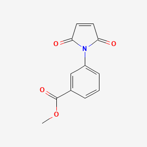 molecular formula C12H9NO4 B1332708 Methyl 3-(2,5-dioxo-2,5-dihydro-1H-pyrrol-1-yl)benzoate CAS No. 40349-50-6