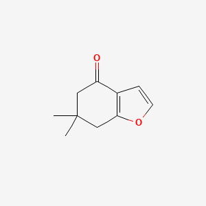 molecular formula C10H12O2 B1332711 6,6-dimethyl-6,7-dihydro-1-benzofuran-4(5H)-one CAS No. 76230-27-8