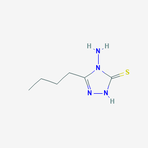 molecular formula C6H12N4S B1332731 4-氨基-5-丁基-4H-1,2,4-三唑-3-硫醇 CAS No. 31821-69-9