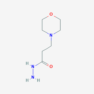 molecular formula C7H15N3O2 B1332746 3-Morpholin-4-ylpropanohydrazide CAS No. 59737-33-6