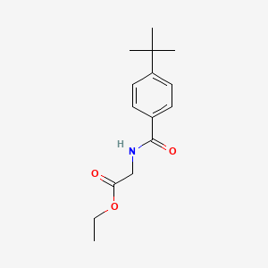 molecular formula C15H21NO3 B1332754 Ethyl 2-{[4-(tert-butyl)benzoyl]amino}acetate CAS No. 302909-59-7
