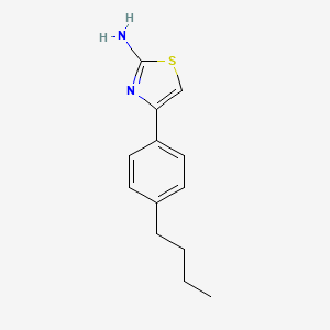 molecular formula C13H16N2S B1332759 4-(4-丁基苯基)-1,3-噻唑-2-胺 CAS No. 350997-72-7