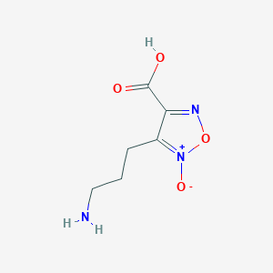 4-(3-aminopropyl)-5-oxido-1,2,5-oxadiazol-5-ium-3-carboxylic acid