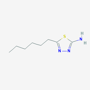 molecular formula C8H15N3S B1332776 5-Hexyl-1,3,4-thiadiazol-2-amine CAS No. 52057-91-7
