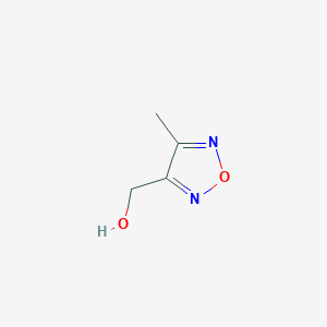 molecular formula C4H6N2O2 B1332777 (4-甲基-1,2,5-噁二唑-3-基)甲醇 CAS No. 78441-74-4