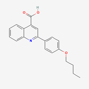 molecular formula C20H19NO3 B1332780 2-(4-Butoxyphenyl)quinoline-4-carboxylic acid CAS No. 51842-70-7