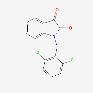 molecular formula C15H9Cl2NO2 B1332783 1-(2,6-dichlorobenzyl)-1H-indole-2,3-dione CAS No. 303997-00-4