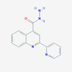 molecular formula C15H12N4O B1332789 2-Pyridin-2-ylquinoline-4-carbohydrazide CAS No. 5109-96-6