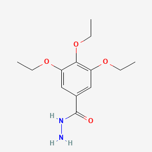 molecular formula C13H20N2O4 B1332790 3,4,5-Triethoxybenzohydrazide CAS No. 379254-36-1