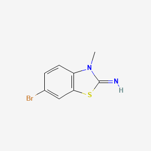 molecular formula C8H7BrN2S B1332799 6-bromo-3-methyl-1,3-benzothiazol-2(3H)-imine CAS No. 73901-11-8