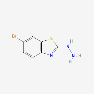 molecular formula C7H6BrN3S B1332802 6-Bromo-2-hydrazino-1,3-benzothiazole CAS No. 37390-63-9