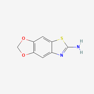 molecular formula C8H6N2O2S B1332806 1,3-Dioxolo[4,5-F]benzothiazol-6-amine CAS No. 50850-94-7