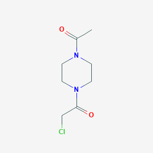 molecular formula C8H13ClN2O2 B1332808 1-(4-Acetyl-piperazin-1-yl)-2-chloro-ethanone CAS No. 565165-44-8
