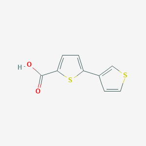molecular formula C9H6O2S2 B1332816 5-(3-Thienyl)thiophene-2-carboxylic acid CAS No. 60141-31-3