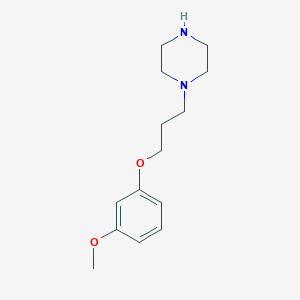 molecular formula C14H22N2O2 B1332820 1-[3-(3-Methoxy-phenoxy)-propyl]-piperazine CAS No. 401802-32-2