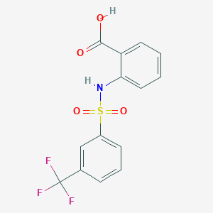 molecular formula C14H10F3NO4S B1332828 2-(([3-(Trifluoromethyl)phenyl]sulfonyl)amino)benzoic acid CAS No. 306955-85-1