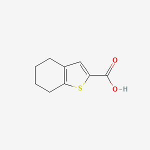 molecular formula C9H10O2S B1332834 4,5,6,7-Tetrahydrobenzo[b]thiophene-2-carboxylic acid CAS No. 40133-07-1