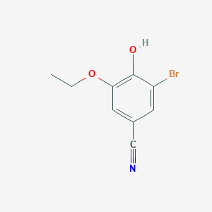 molecular formula C9H8BrNO2 B1332836 3-Bromo-5-ethoxy-4-hydroxybenzonitrile CAS No. 330462-57-2