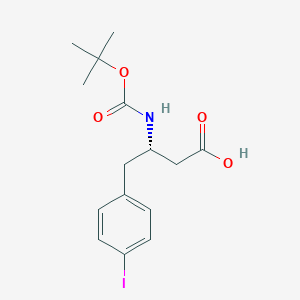 (S)-3-((tert-butoxycarbonyl)amino)-4-(4-iodophenyl)butanoic acid