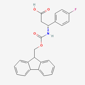 (R)-3-((((9H-Fluoren-9-yl)methoxy)carbonyl)amino)-3-(4-fluorophenyl)propanoic acid