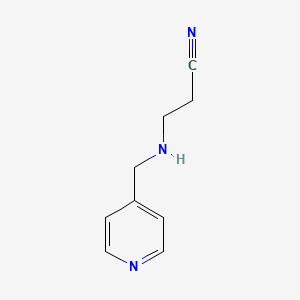 3-[(4-Pyridylmethyl)amino]propanenitrile