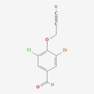 3-Bromo-5-chloro-4-(prop-2-yn-1-yloxy)benzaldehyde