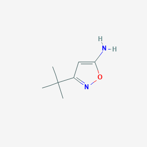 molecular formula C7H12N2O B1332903 3-叔丁基异噁唑-5-胺 CAS No. 59669-59-9
