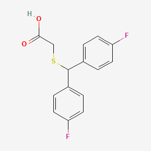 {[Bis(4-fluorophenyl)methyl]thio}acetic acid