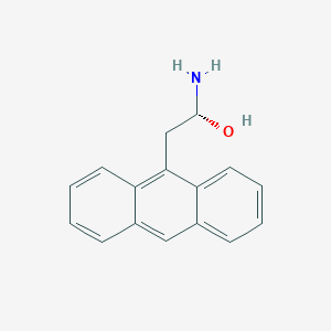 molecular formula C16H15NO B13329139 (R)-1-Amino-2-(anthracen-9-yl)ethanol 