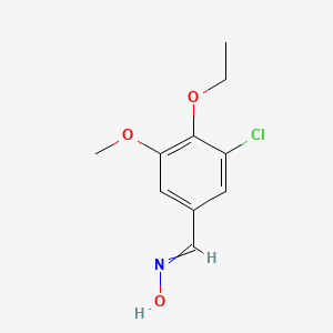 N-[(3-chloro-4-ethoxy-5-methoxyphenyl)methylidene]hydroxylamine