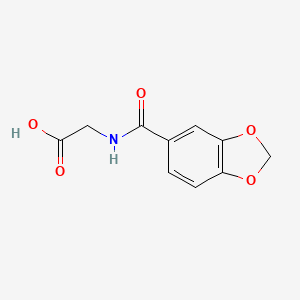 [(1,3-Benzodioxol-5-ylcarbonyl)amino]acetic acid